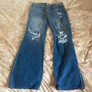 KanCan Flare Distressed Blue Jeans